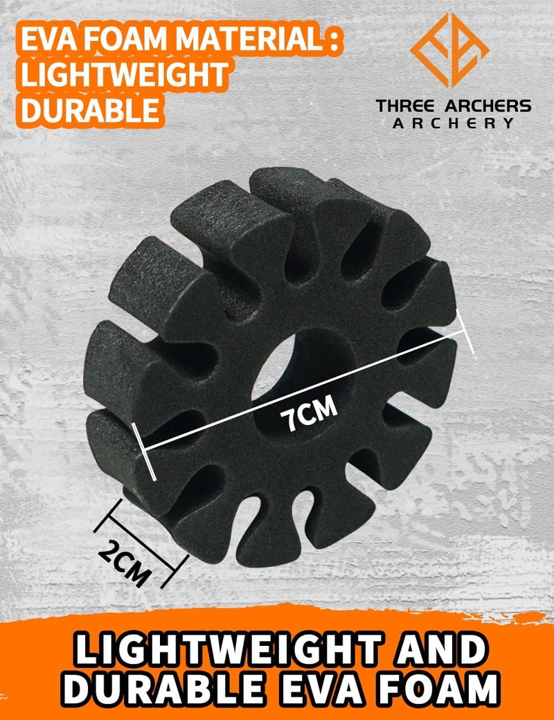 THREE ARCHERS 8Pcs EVA Foam Arrow Pack Round EVA Arrow Separator Holder Archery Protective Rack for Arrows Outdoor Hunting & Targeting Accessory - Image 2